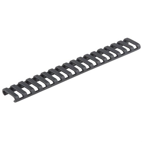 Il pannello a scala Picatinny AR-15 offre una presa migliorata e protezione della rail, realizzato in Santoprene™ per un design ultra-sottile e personalizzabile.