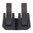 Supporto torcia V-Block con anelli, nero