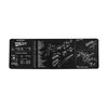 Il TEKMAT LONG GUN CLEANING MAT per 10/22 offre protezione durante la pulizia, un diagramma dettagliato e un fondo in neoprene antiscivolo per stabilità.