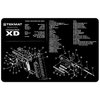 Il TekMat Pistol Gun Cleaning Mat è un tappetino resistente e flessibile che protegge la finitura della tua arma, con diagramma esploso e fondo in neoprene antiscivolo.