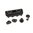 Rail M-LOK 3-scanalature Picatinny 1,6" in polimero per AR-15 nero