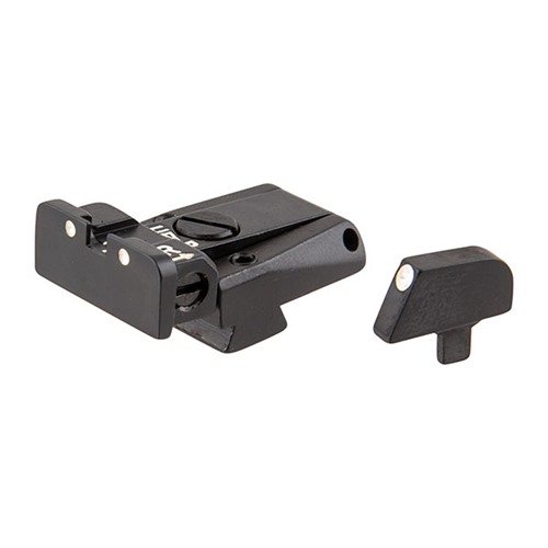 Migliora la tua arma con il set di mirini COLT regolabili L.P.A.: design compatto, regolazioni micrometriche e robusta installazione a dovetail.