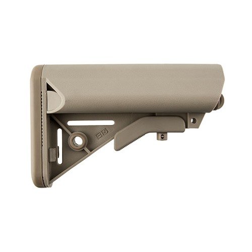 L'AR-15 Enhanced SOPMOD Stock offre un miglior cheekweld, scomparti impermeabili per batterie e un design ergonomico per un'operazione sicura e silenziosa.