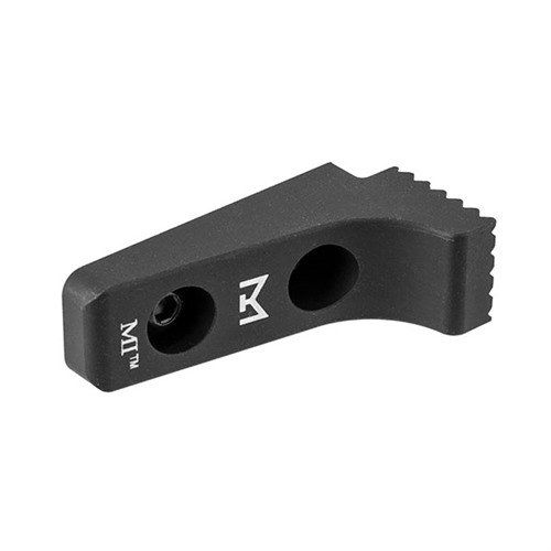 Il M-LOK Barricade Stop in alluminio 6061 offre un supporto solido per colpi precisi, montandosi facilmente su slot M-Lok e garantendo una finitura anodizzata resistente.