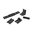 Kit Handstop M-LOK in polimero per AR-15 nero