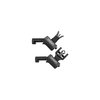 AR-15 Set di mirini pieghevoli offset 45° Nero