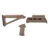 Il kit AK-47 MOE AKM Stock Set M-LOK offre ergonomia migliorata, personalizzazione con Magpul AK Cheek Risers e versatilità di montaggio con M-LOK.