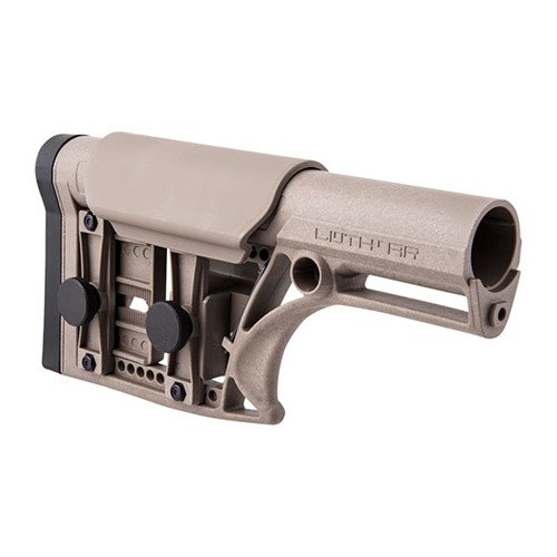 L'AR-15 Modular Stock Assy offre regolazioni per il poggiaguancia e la lunghezza di estrazione, con un design leggero e caratteristiche avanzate per fucili.