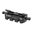 Binario M-LOK 3 slot Picatinny in alluminio nero 1.68"