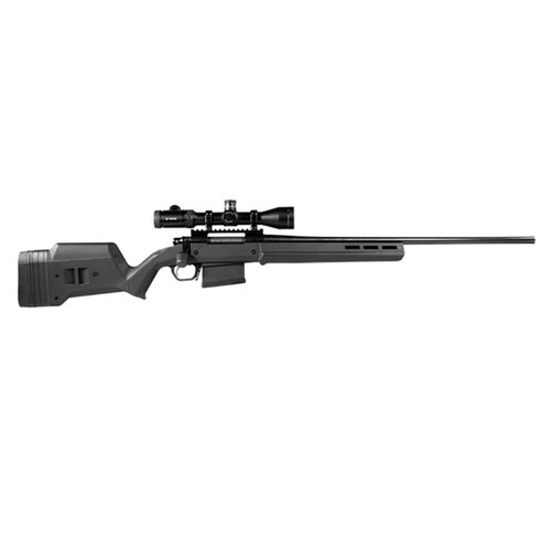 Il calcio Magpul Hunter 700 LA offre regolazioni complete di Lunghezza di Trazione e Altezza del Comb, compatibilità M-LOK e costruzione in polimero rinforzato.