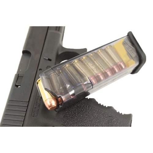 Il caricatore trasparente per Glock 22 offre visibilità immediata, affidabilità testata, resistenza chimica e facilità di pulizia, per prestazioni superiori.