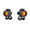 Il TRIJICON MRO LEAP MOUNT offre un meccanismo a sfera brevettato che mantiene lo zero, è leggero e robusto, realizzato in alluminio 7075-T6, senza sporgenze.