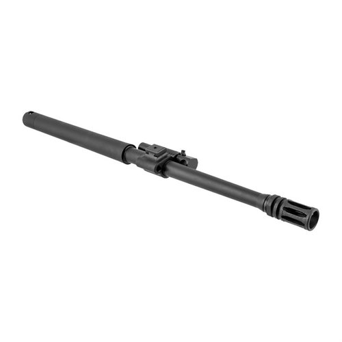 L'assemblaggio del barilotto MCR Heavy 5.56 1-7 offre un sistema di cambio rapido, gas regolabile e canne cromate da 16,25" per prestazioni ottimali.