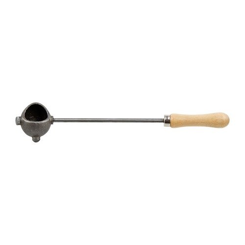 Il Lyman Lead Dipper ha una testa in ghisa per versate precise, previene le sacche d'aria nei proiettili e il manico in legno rimane fresco durante l'uso.