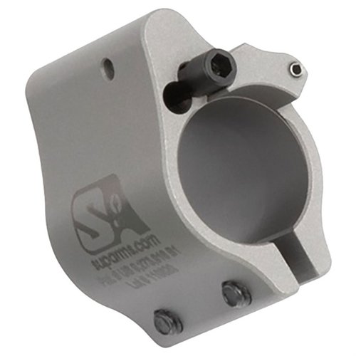 Il gas block regolabile Superlative Arms per AR-15 offre un flusso di gas pulito, riduce il rinculo e previene l'erosione, con un sistema di sicurezza integrato.
