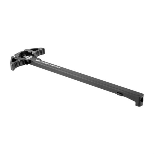 Il Super Charging Handle 7.62 di Geissele è realizzato in alluminio 7075-T6, ambidestro, con superficie checkered per una presa migliore e riduzione del gas.