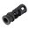 FSC556 MOD 2 .22 cal 1/2"-28 TPI compensatore in acciaio nero