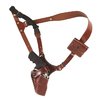 L'ottimo Great Alaskan offre un trasporto sicuro e accessibile per revolver e pistole, realizzato in pregiato steerhide, ideale per attività all'aperto.