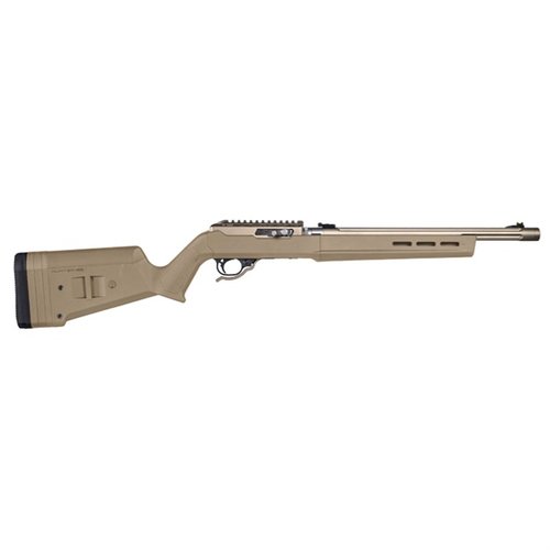 Il Magpul Hunter X-22 Takedown offre un design ergonomico, costruzione in polimero rinforzato, lunghezza di tiro regolabile e opzioni di montaggio M-LOK®.