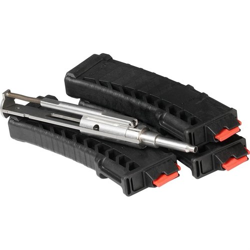 .22 LR conversion kit CMMG per AR-15, facile da installare, permette di allenarsi con munizioni economiche, migliorando grip, allineamento e tiro.