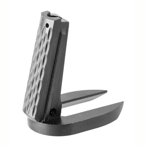 Mainspring housing MagWell in acciaio al carbonio, finitura opaca, lavorato CNC, design Chain-link, compatibile con 1911 full size e commander, qualità professionale.