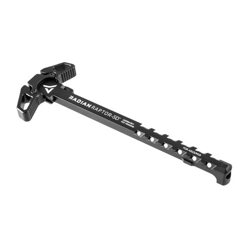Il Raptor-SD™ di Radian Weapons offre un design ambidestro e un albero portato per deviare i gas, migliorando l'uso con silenziatori e garantendo manovre rapide.