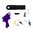 Kit sear e grilletto a faccia piana, set avanzato, viola