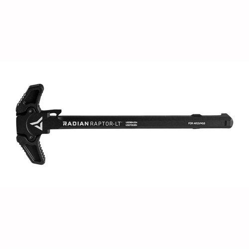 L'AR-15 Raptor-LT Charging Handle offre funzionalità ambidestro, realizzato in alluminio 7075, resistente alla corrosione e disponibile in vari colori.