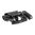 Calcio AR-15 regolabile lunghezza carabina, nero