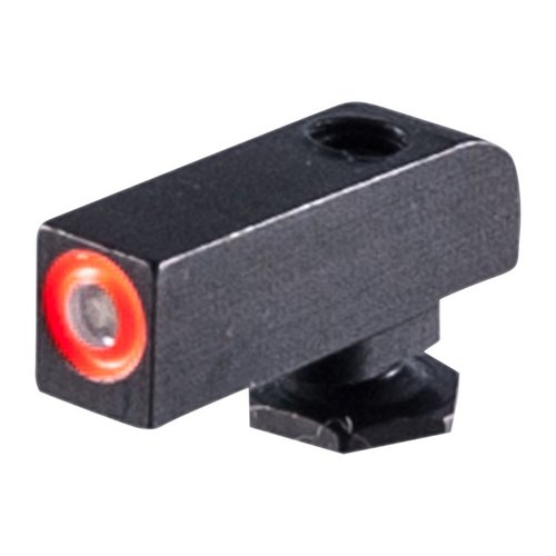 Il mirino anteriore illuminato AmeriGlo Pro-Glo per Glock® offre visibilità notturna con lampada al trizio che dura 20 anni, adatto per uso militare e forze dell'ordine.