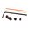 SET DI MIRINI ZEV, ANTERIORE FIBRA OTTICA .215, POSTERIORE COMBAT V3 NERO