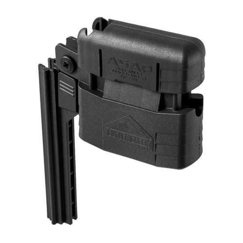 Il caricatore Butler Creek ASAP per AR-15/M16 consente di caricare facilmente i caricatori, supportando fino a 10 colpi in un solo movimento.