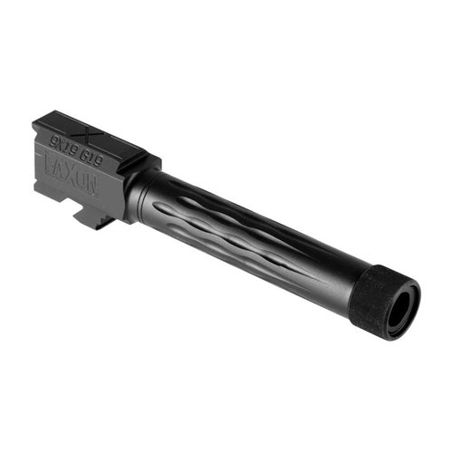 Il Faxon Flame Match Barrel per Glock 19® offre rigidità, dissipazione del calore e tolleranze superiori, garantendo prestazioni di precisione senza bisogno di modifiche.