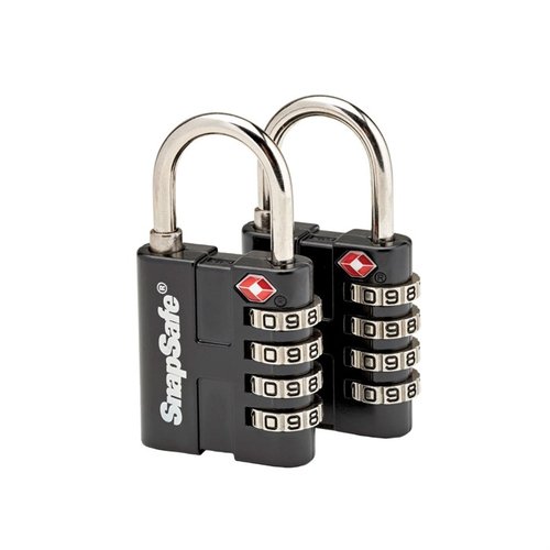 Proteggi i tuoi beni con il lucchetto TSA in metallo, combinazione a 4 cifre, approvato TSA, resistente e sicuro per viaggi senza preoccupazioni.