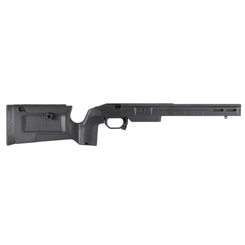 Il BRAVO CHASSIS per Remington 700 offre rigidità in alluminio, compatibilità M-LOK, riser regolabile e punti di attacco per bipod, in un design resistente e personalizzabile.