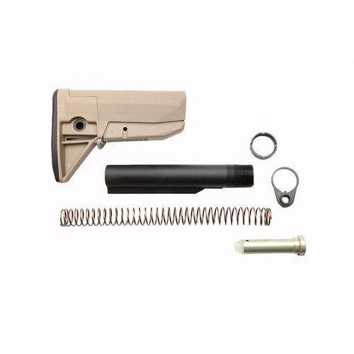 Il kit BCM GUNFIGHTER Stock include il Mod 0 Stock, un'estensione ricevitore Mil-Spec in 7075 T6, e componenti di alta qualità per prestazioni superiori.