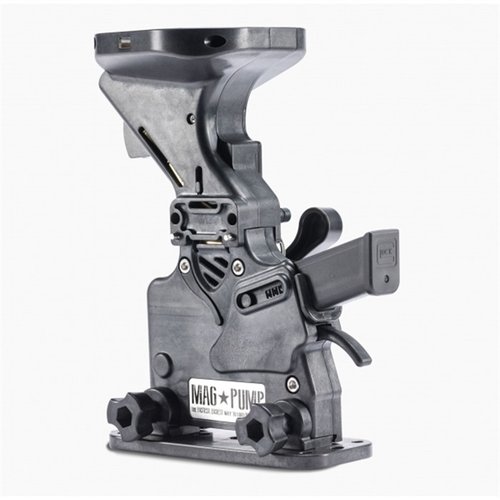 Il MagPump™ 9mm Handgun Double Stack Magazine Loader carica 50 proiettili in meno di un secondo, riducendo lo stress alle dita e la fatica della mano.