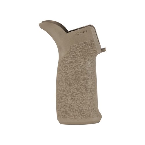 Il MISSION FIRST TACTICAL ENGAGE PISTOL GRIP V2 per AR-15/M16 offre un angolo di 15 gradi per comfort e controllo, con una superficie antiscivolo per mani bagnate o guantate.