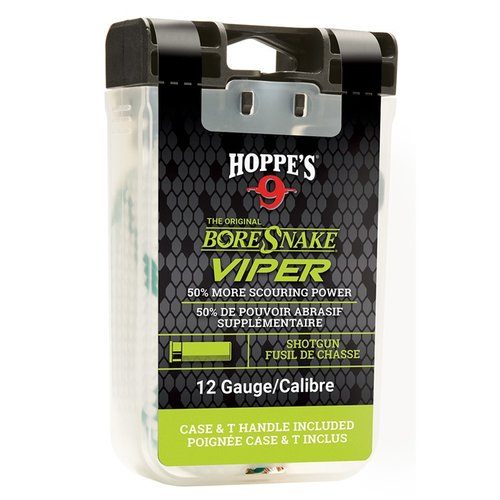 Il Shotgun Viper Bore Snake pulisce, sgrassa e lubrifica in un solo passaggio, con il 50% in più di superficie di pulizia e una guida in nylon per proteggere la rigatura.
