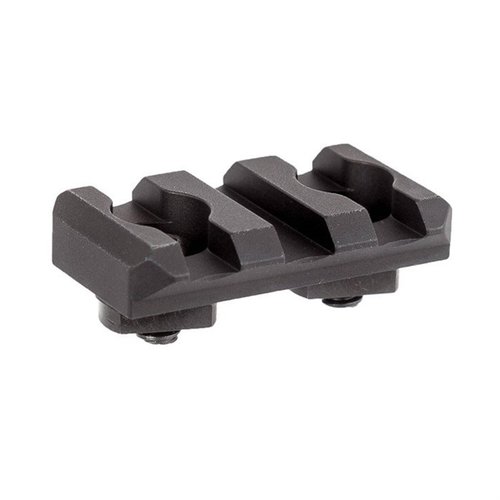 Il Low Profile Picatinny Rail di Arisaka riduce l'altezza degli adattatori KeyMod, mantenendo gli accessori vicino al handguard con un design minimalista.