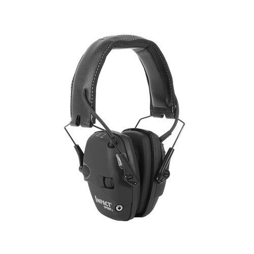 Le cuffie elettroniche Impact Sport di Howard Leight offrono protezione acustica leggera, amplificano conversazioni e comandi, e bloccano rumori pericolosi.