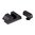 GLOCK 17/19/33/46 mirino anteriore arancione e tacca posteriore quadrata nera