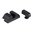 GLOCK 17/19/33/46 mirino anteriore arancione e tacca posteriore a U trasparente