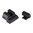 CANIK TP9SFX/TP9SFL anteriore arancione e posteriore trasparente con tacca quadrata