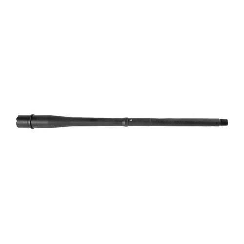 .308 Win con camera M118LR, costruzione in acciaio inox 416R, finitura nera, contorno ibrido e compatibile con sistemi di gas mid-length e rifle.