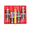 Il set di die deluxe 4 DIE per pistole include un Carbide Full Length Sizing Die, un Bullet Seating Die e un Carbide Factory Crimp Die per una ricarica precisa e facile.