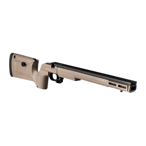 Il Kinetic Research Group Howa 1500 Bravo Chassis è realizzato in alluminio e polimero rinforzato, compatibile con AICS e offre regolazioni per il poggiaguancia e la lunghezza di tiro.