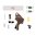 S&W M&P M2.0 FDE - Kit grilletto a faccia piatta con impostazione avanzata
