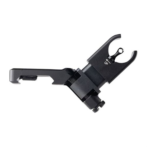 Il C4 OFFSET FOLDING FRONT SIGHT di ULTRADYNE USA offre una vista chiara del bersaglio, montaggio su rail MIL-STD 1913 e design pieghevole per un profilo ridotto.