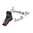 KIT DI AGGIORNAMENTO BARRA GRILLETTO PRO A FACCIA PIATTA PER GLOCK G1-4 NERO/ROSSO